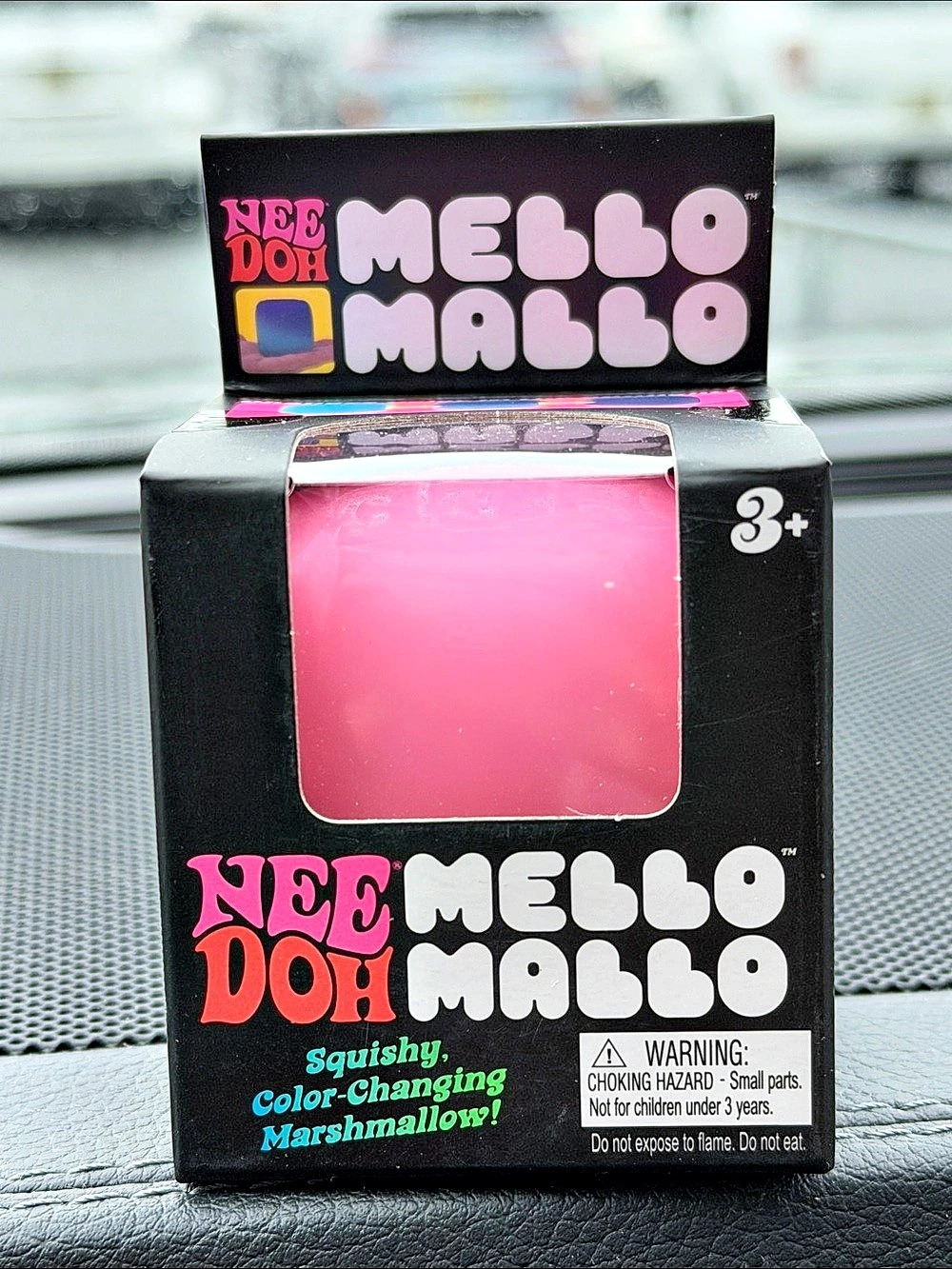 NeeDoh Mello Mallo Color-Changing Squishy Toy Pink Like New